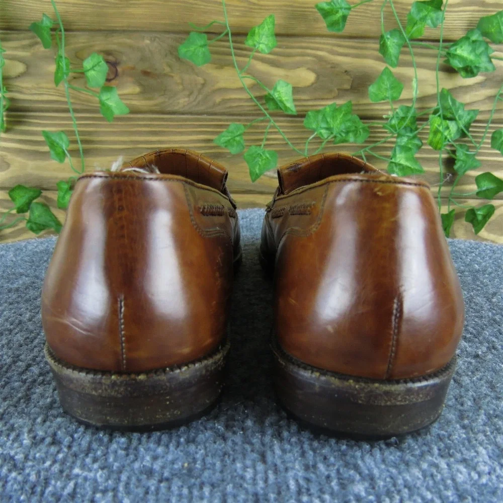 Cole Haan Men Bragano Tassle Kilty Loafer Brown Leather Size 9 Medium  Used 2025